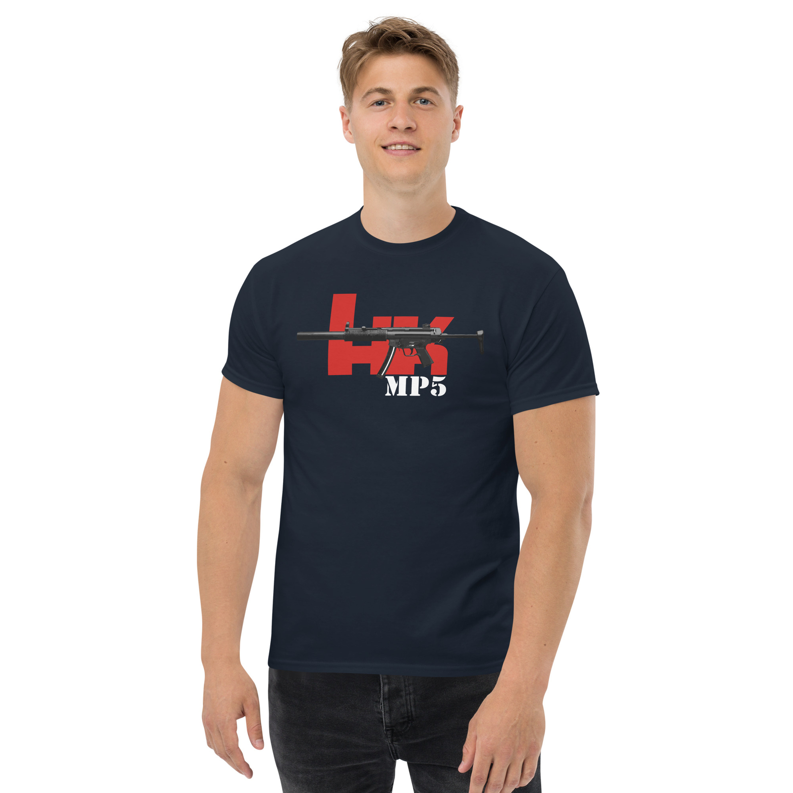MP5 HK Gun Firearm Submachine Guns SWAT Team Military Unisex T-Shirt gallery
