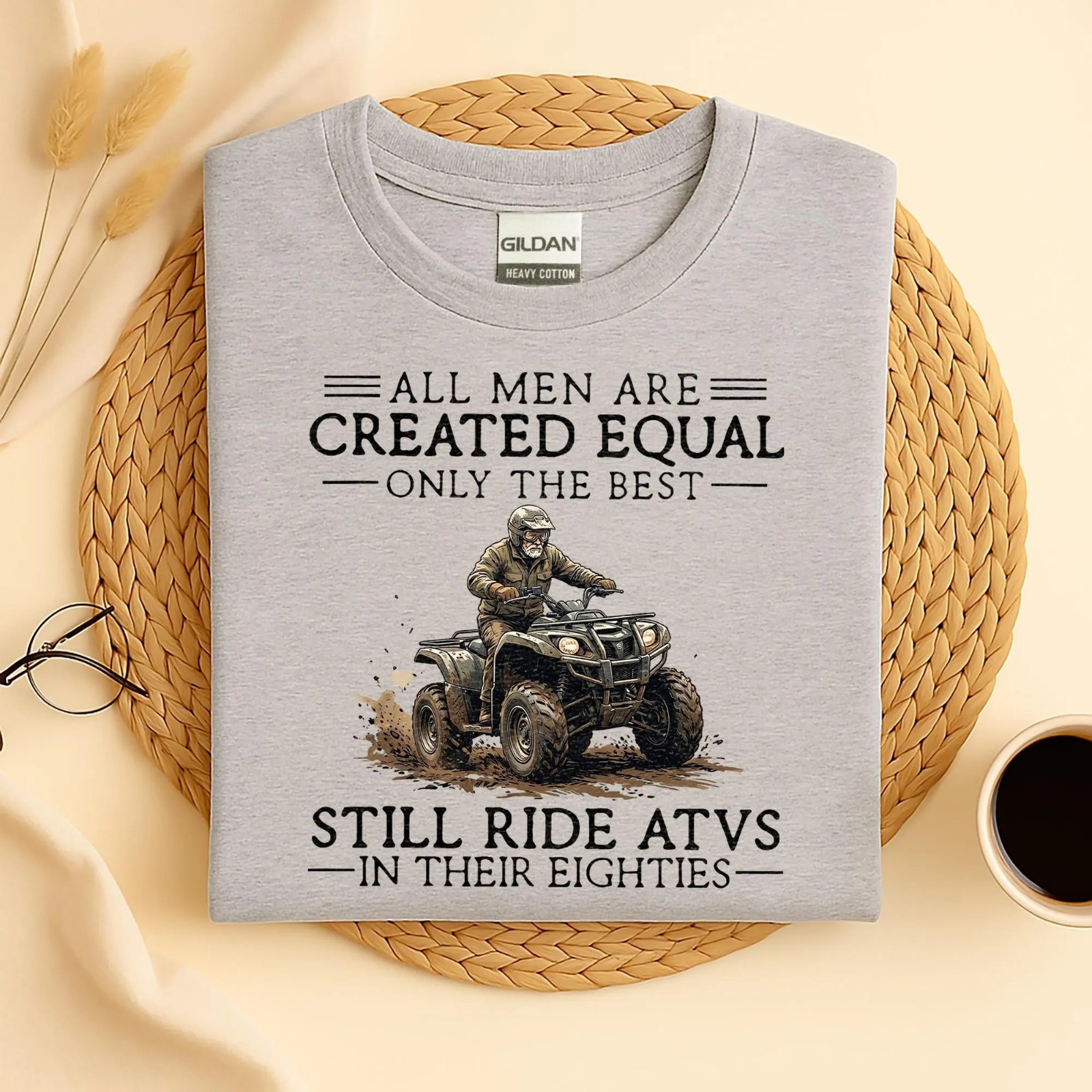 Funny ATV Grandpa Shirt, Rustic off Road Adventure Gift T-Shirt gallery