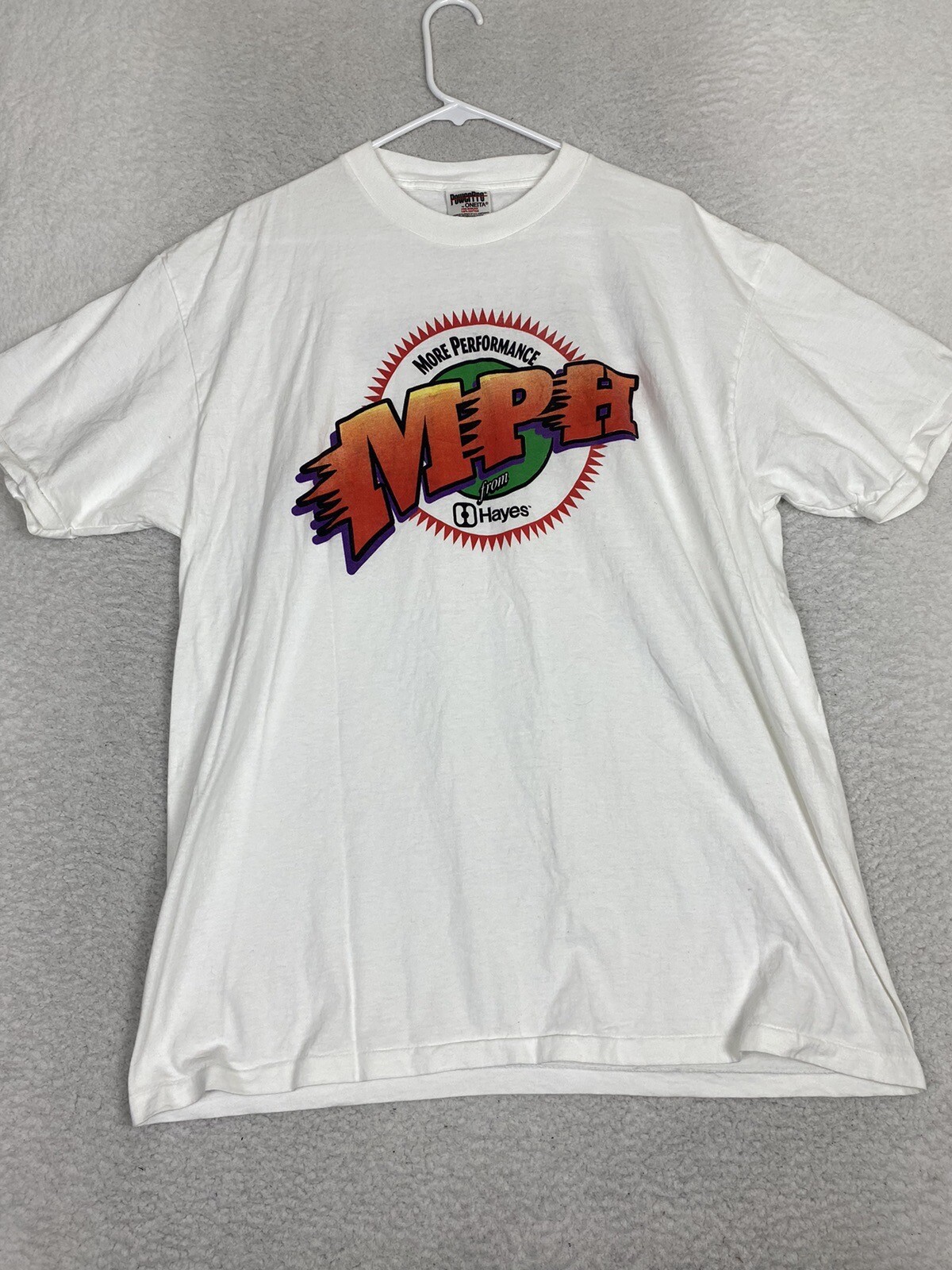 Vintage Hayes 90s Race Chrysler Dodge T Shirt Mopar Adult Mens XL