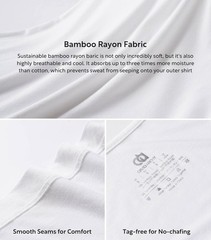 DAVID ARCHY Men Tank Top Bamboo Rayon Undershirts Tank Shirt Moisture-Wicking