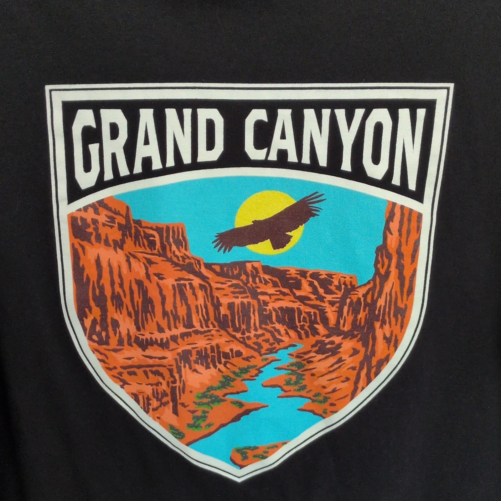 Columbia Men's Black Grand Canyon Eagle Graphic Logo Crew Neck T-Shirt 2XL gallery