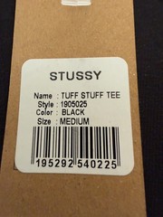 NEW Stussy Black “Tuff Stuff Vice/ Diamond Plate Tshirt Size MED