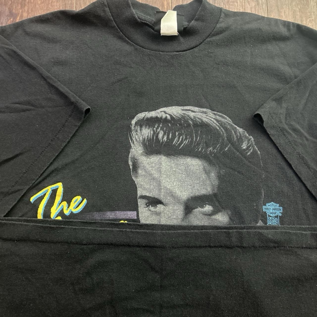 Grail VTG 90's 1991 Elvis Presley Harley Davidson single-stitch USA T-shirt XL gallery