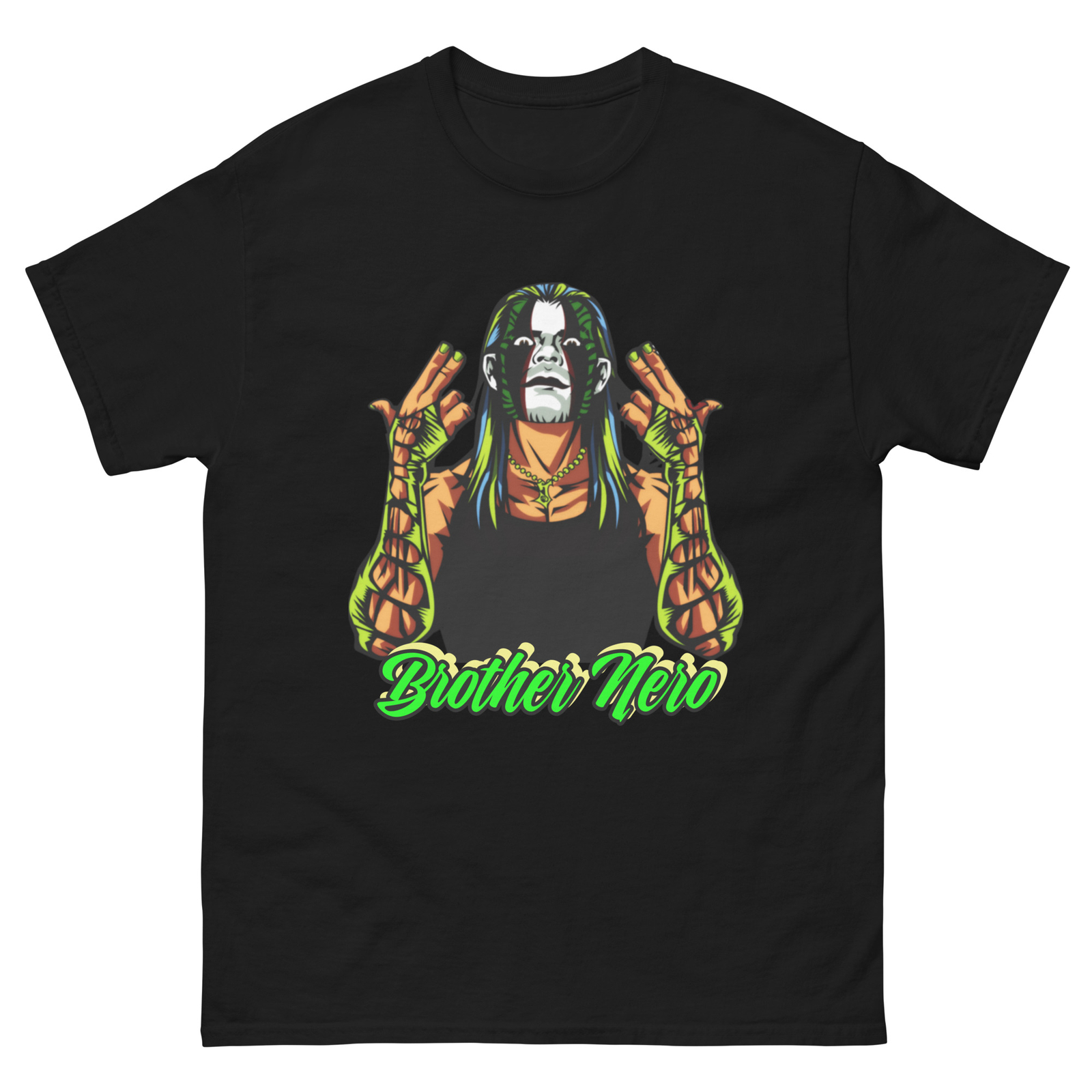 Brother Nero Tee, Jeff Hardy Face Paint, Pro Wrestling Tee, Jeff Hardy Tshirt