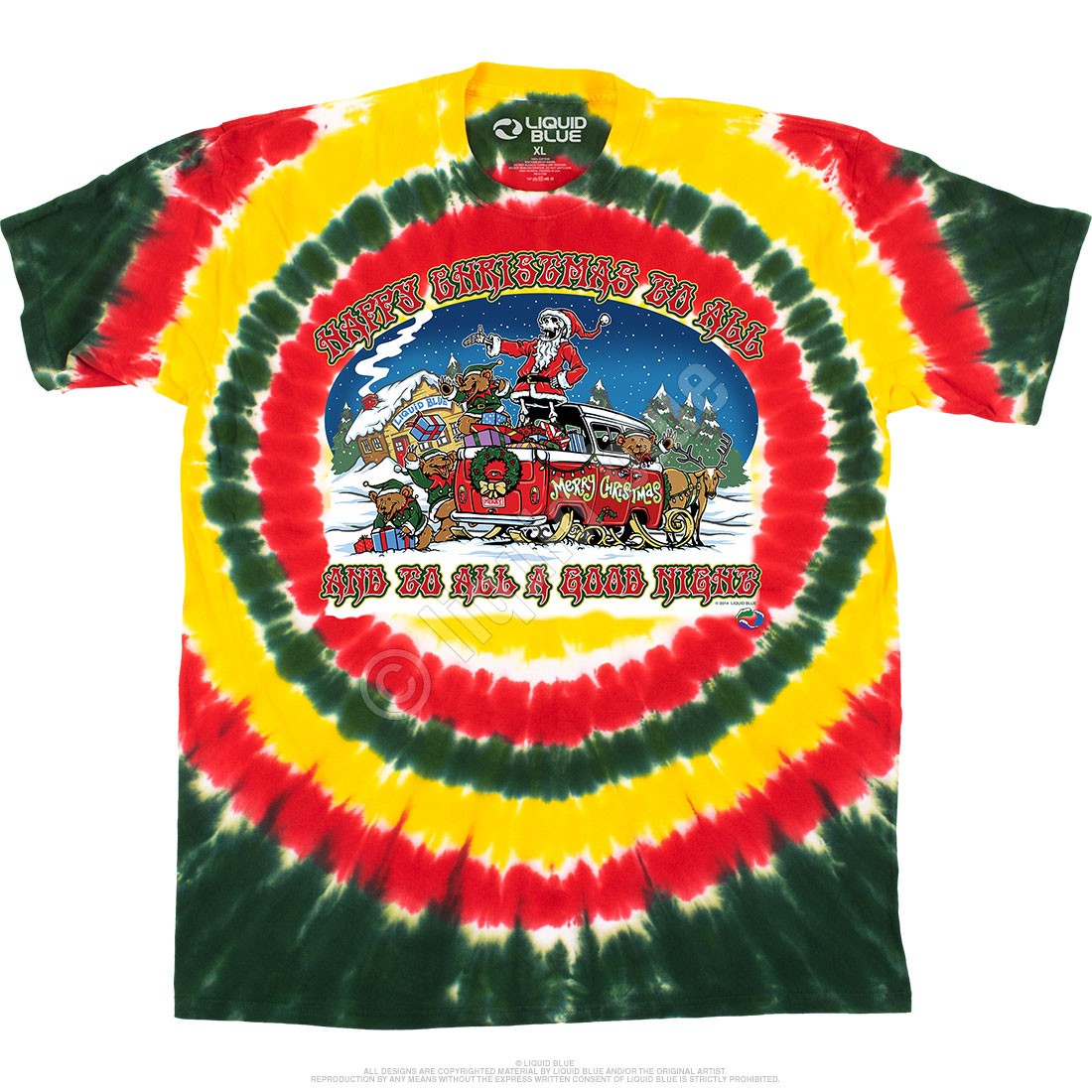 Happy Christmas T-Shirt Liquid Blue gallery