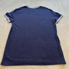 Goodfellow-& co T- Shirt Men’s Medium Blue Standard Fit Pique Knit