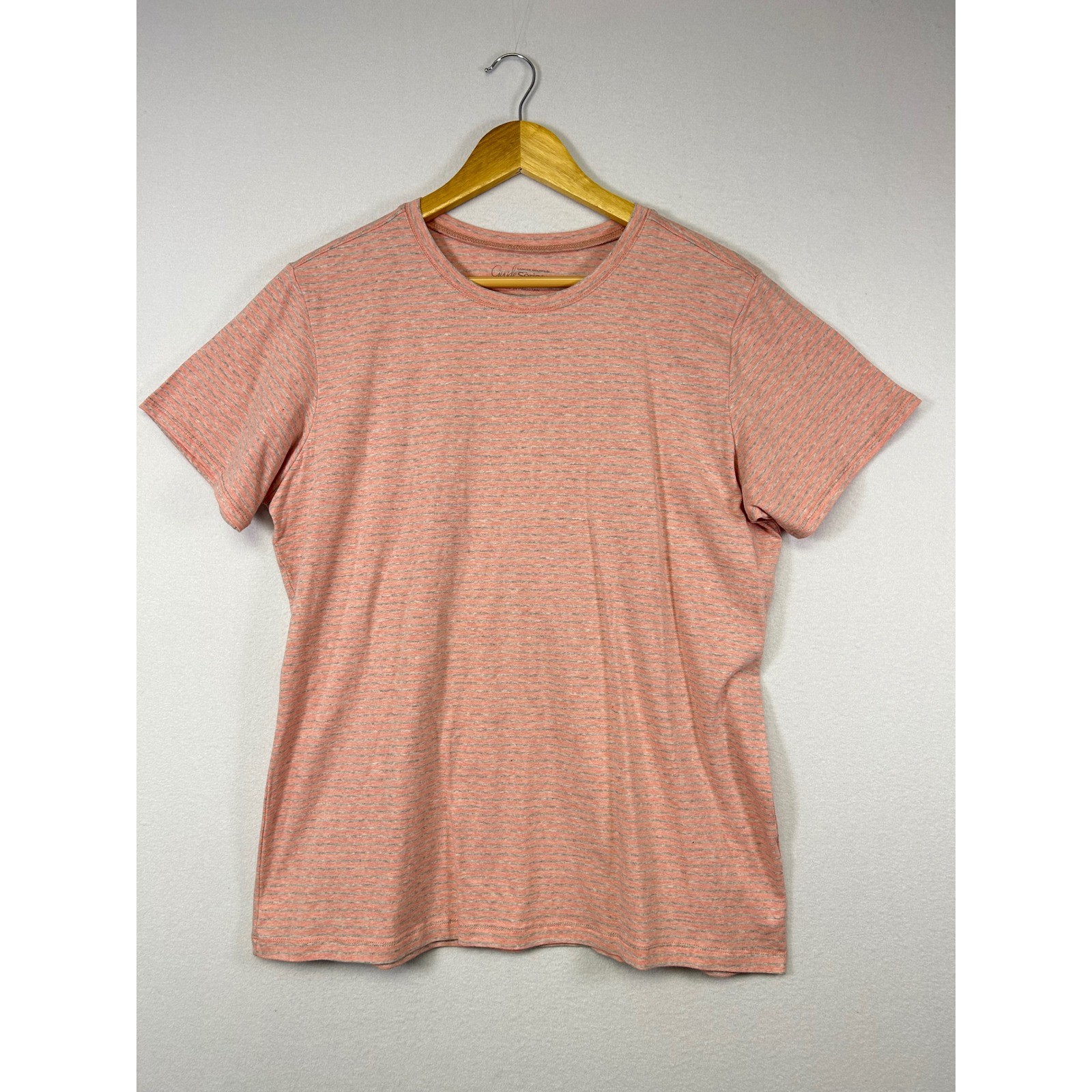 Outdoor Casual Gander Mountain Mens XL Green Pink Microstripe Crewneck Tee Set 2 gallery
