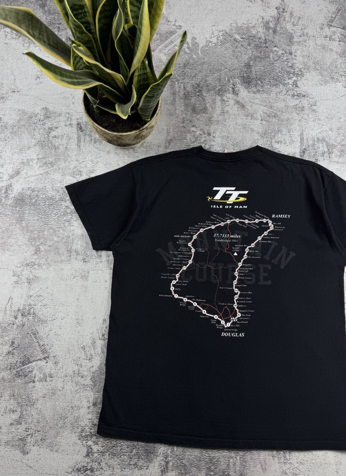 Vintage ISLE OF MAN Racing Honda Bike 90S Delray Moto Formula 1 T Shirt Tee gallery