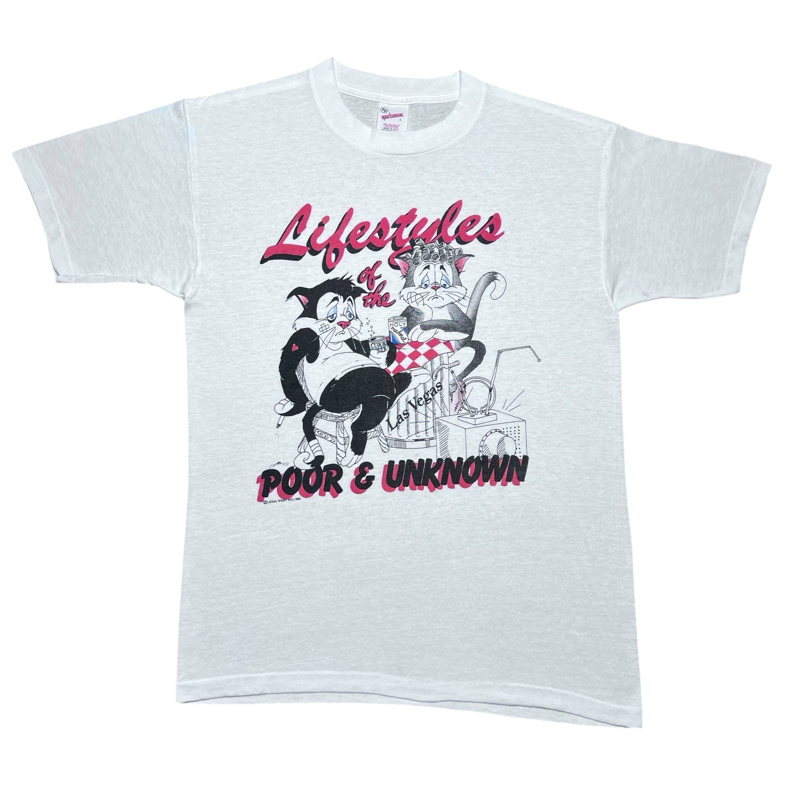 Vintage 1989 Lifestyles Of The Poor & Unknown Las Vegas T-Shirt Sz L gallery
