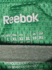 Reebok Men’s Hydro Move Athletic Green White Short Sleeved Shirt Size XL