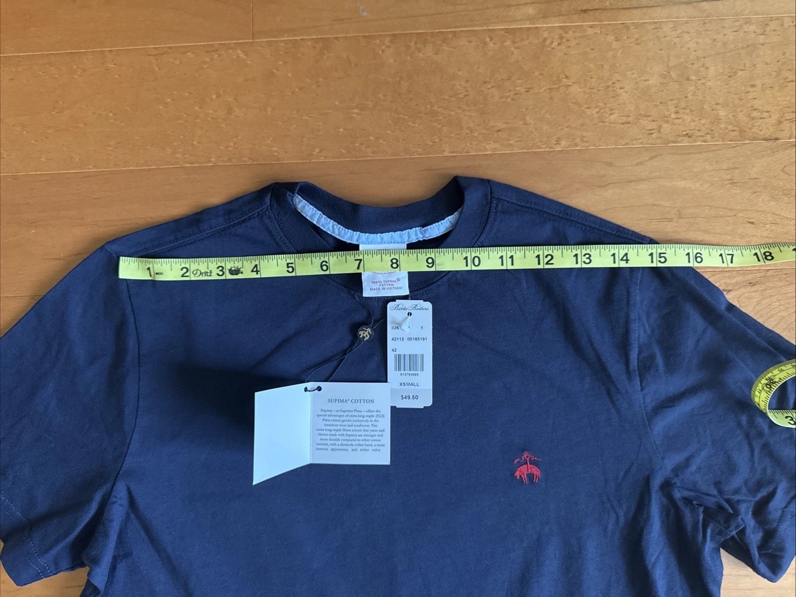 Brooks Brothers NWT Navy XS T-shirt Supima Cotton gallery
