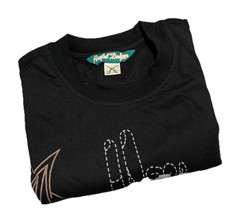 ARTFUL DODGER Men’s Multicolor Print Stitched “Bishops Island” Sz.Large Tee