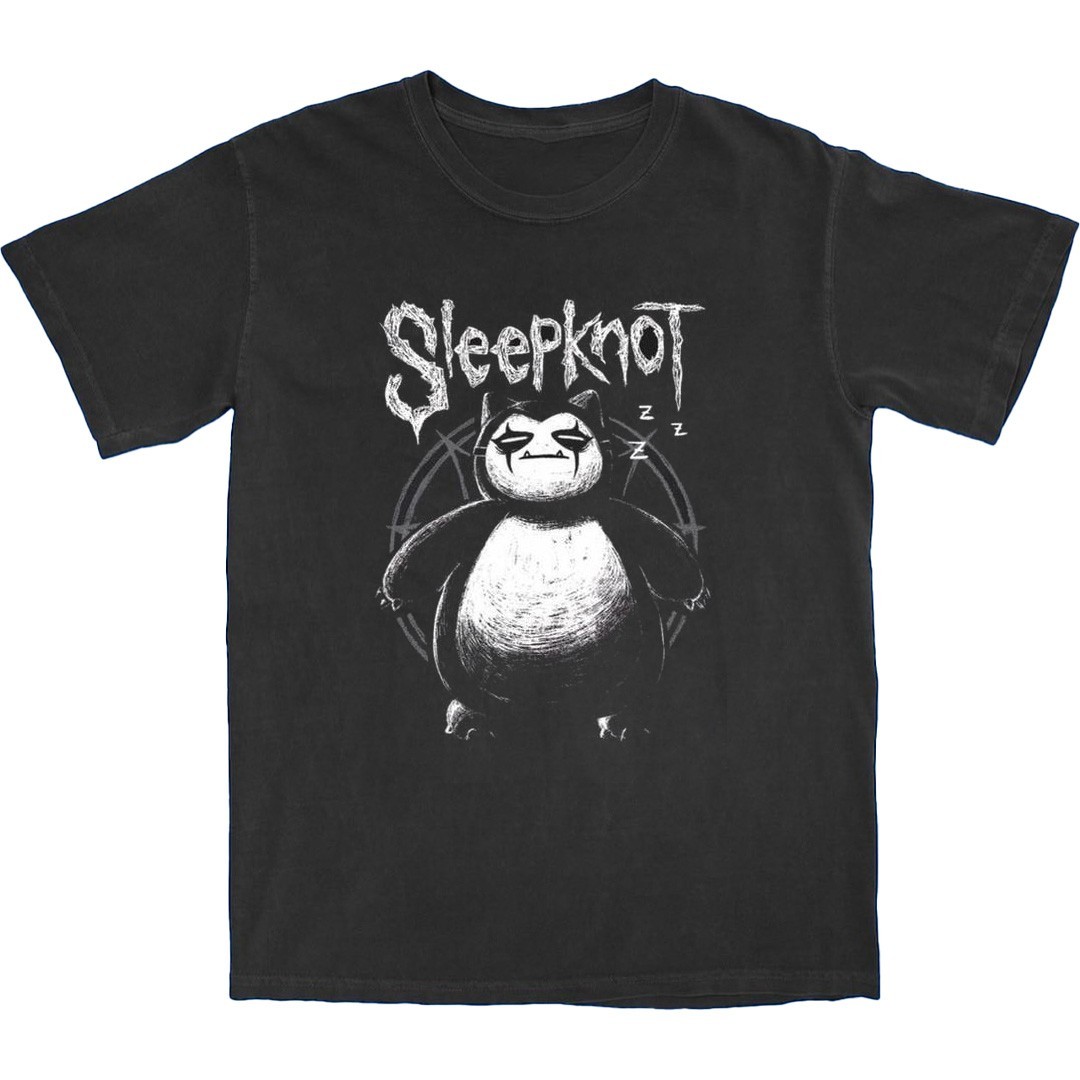 Retro Snorlax X Sleepknot parody Tee Unisex Short Sleeve Shirt S-5XL