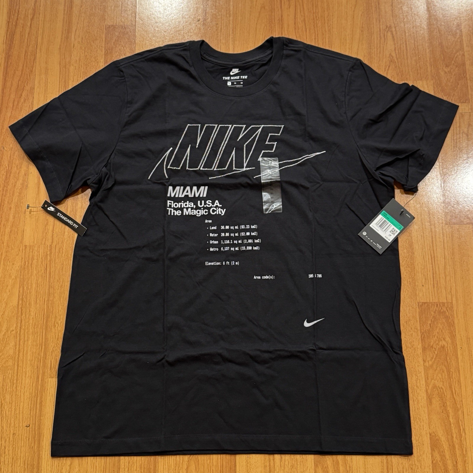 Nike Miami Magic City T-Shirt Standard Fit SZ XL DJ5845-010 Brand New gallery