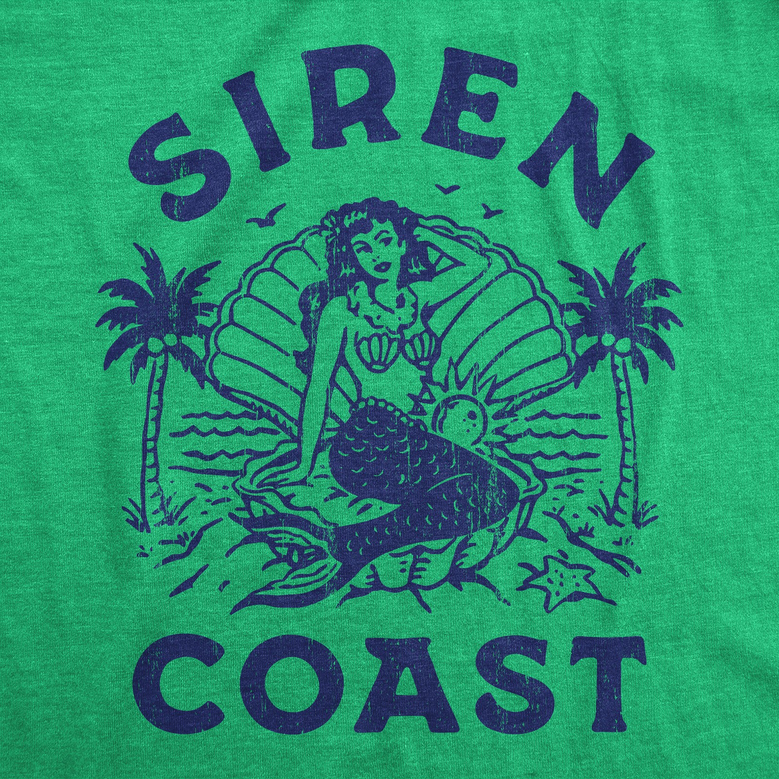 Mens Siren Coast T Shirt Funny Tropical Mermaid Beach Lovers Tee for Guys gallery