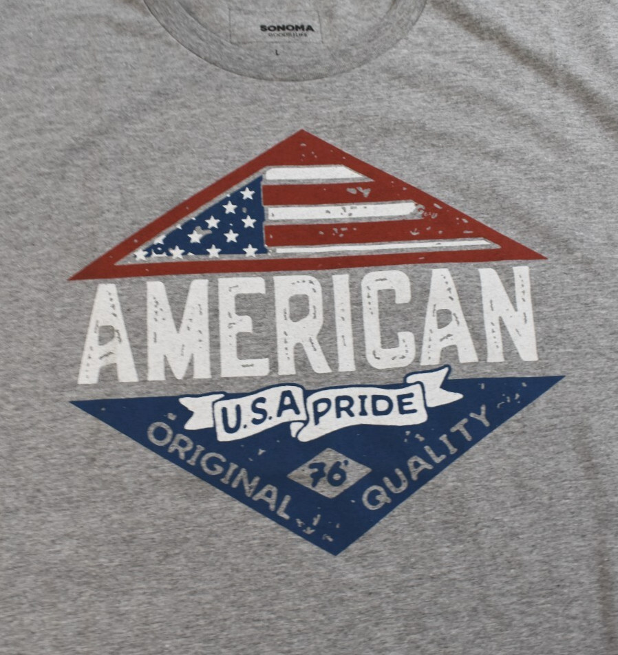Sonoma Goods For Life Mens American Made USA Pride '76 Original Shirt NWT Large gallery