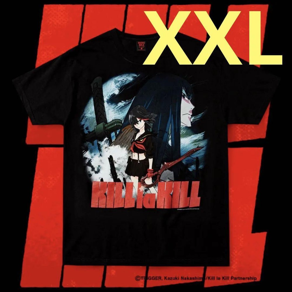 Geeks Rule x Kill la Kill T-Shirt Vol.01 Silkscreen Print Rare Anime Tee XXL