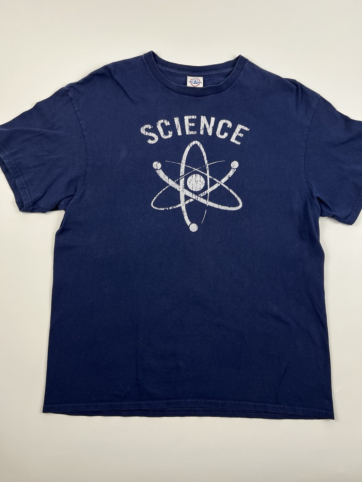 Science Atomic Symbol Graphic T Shirt Mens Large Blue Delta Pro Weight STEM Geek