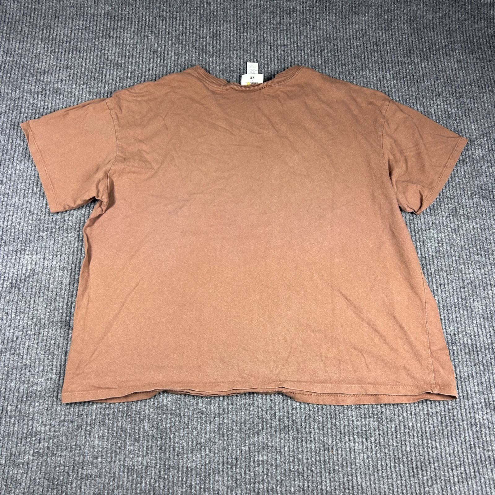 Smiley x H&M Shirt Mens XL Brown Graphic Smile and the World Smiles With You gallery