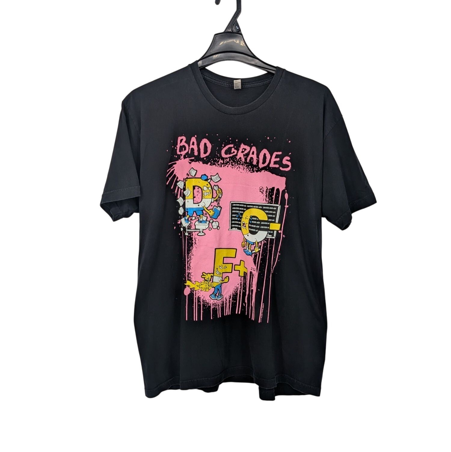 American Apparel Bad Grades Graphic T Shirt Y2K Streetwear Grunge Skate 2XLarge gallery