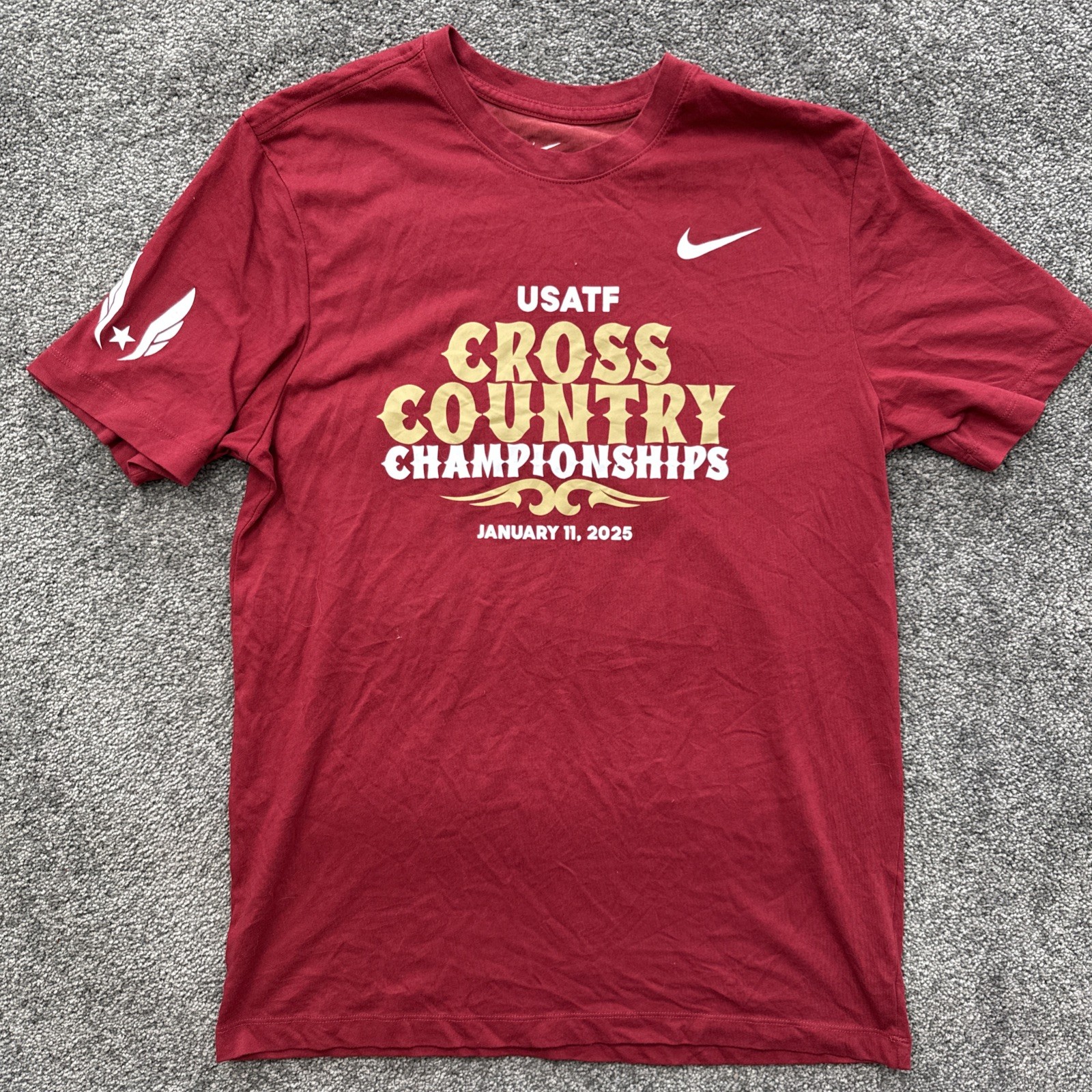 Mens M USA Track & Field Cross Country Championship T Shirt 2025 Nike Lubbock TX gallery