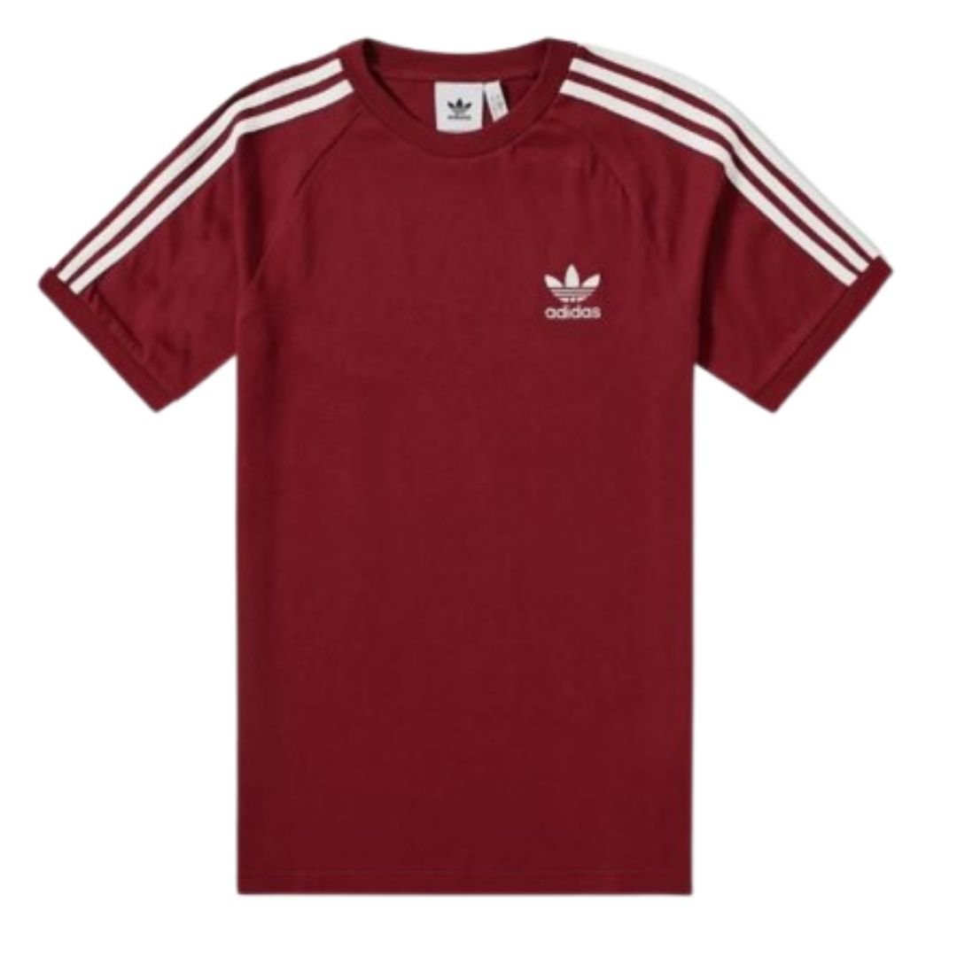 Adidas Originals California Men's T-Shirt Trefoil Retro 3-Stripes Short Sleeve gallery