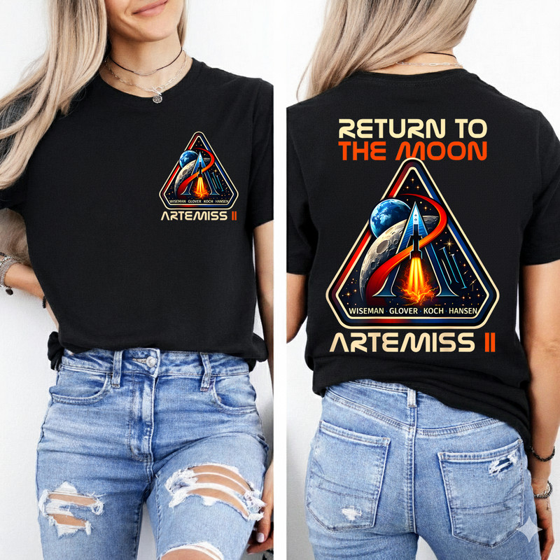 Artemis II Return to the Moon Mission – 2 Sided T-Shirt