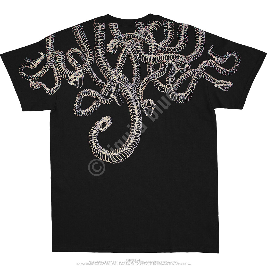 FANTASY-MEDUSA -SKULL-SNAKES-2 SIDED-T-SHIRT S-M-L-XL-XXL Horror-Scream gallery