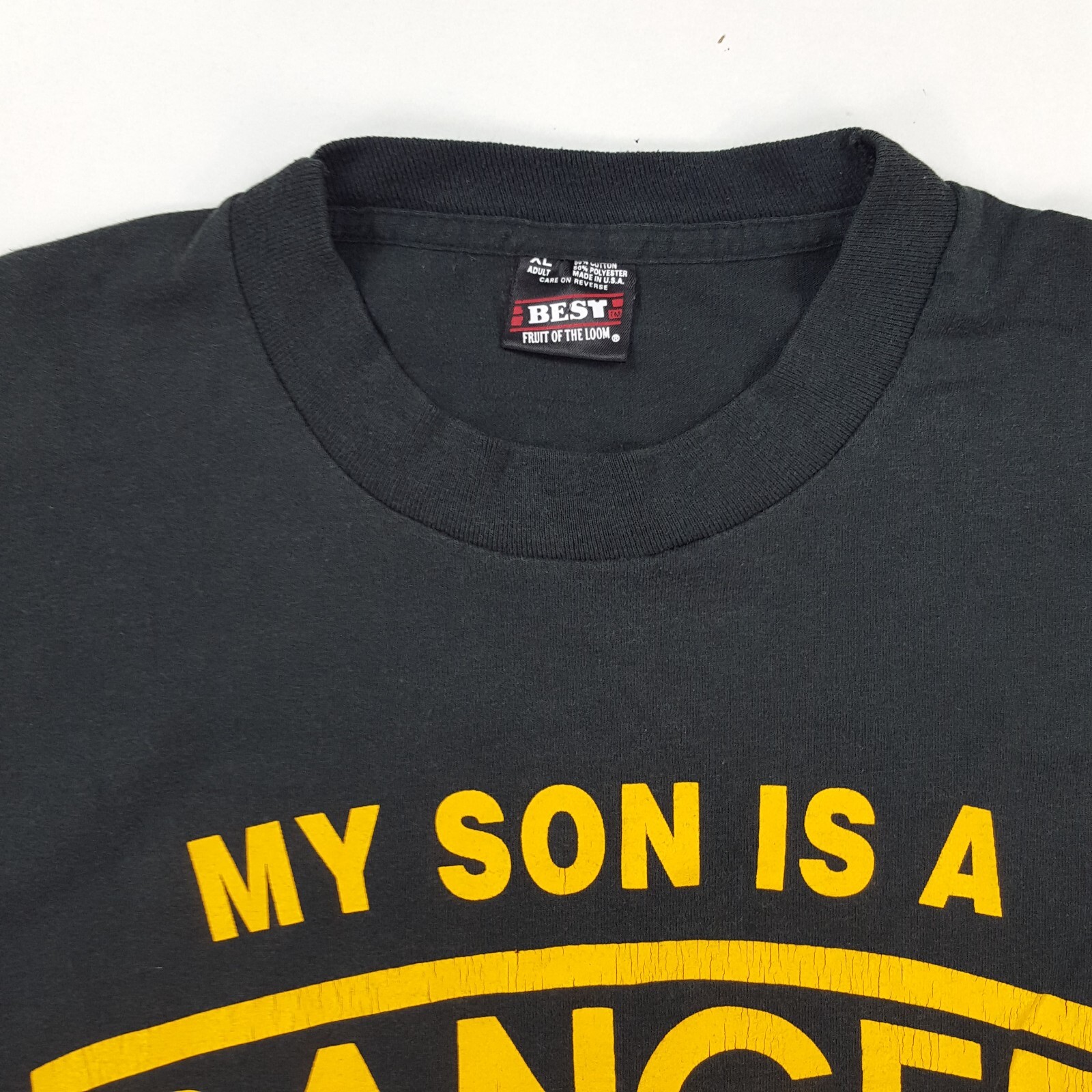 Vintage US Army Ranger Son Men's Size XL Black USA Made Military Retro T Shirt gallery