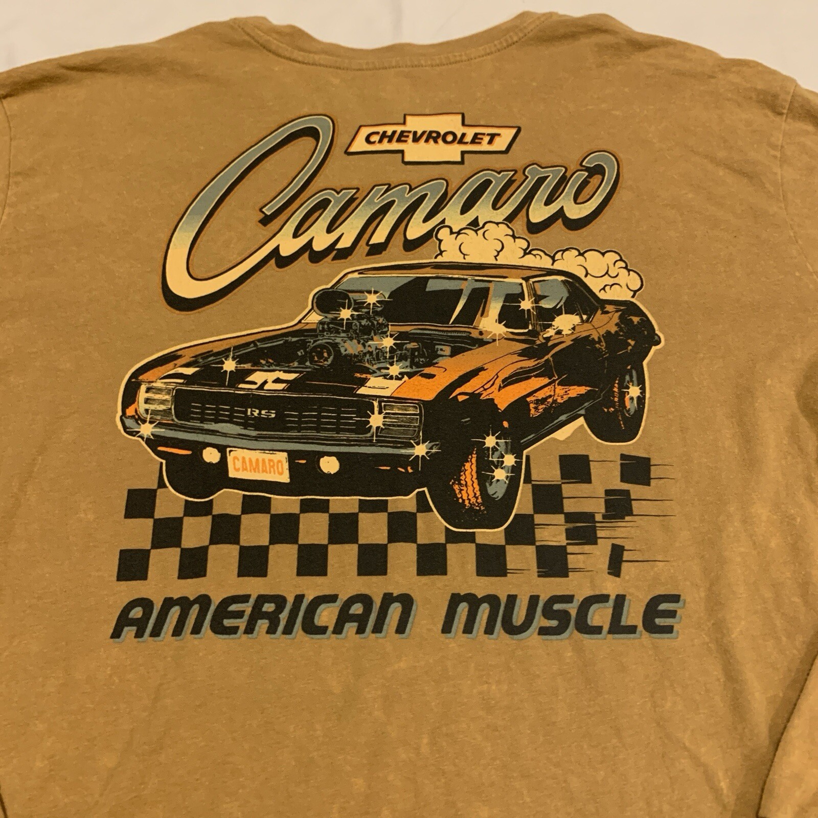 Chevrolet Camaro Long Sleeve T Shirt Size XL GM Licensed Burnt Orange Marbled gallery