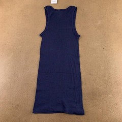 Andrew Scott Mens Undershirt T-Shirt Blue Scoop Neck Sleeveless Ribbed XL New