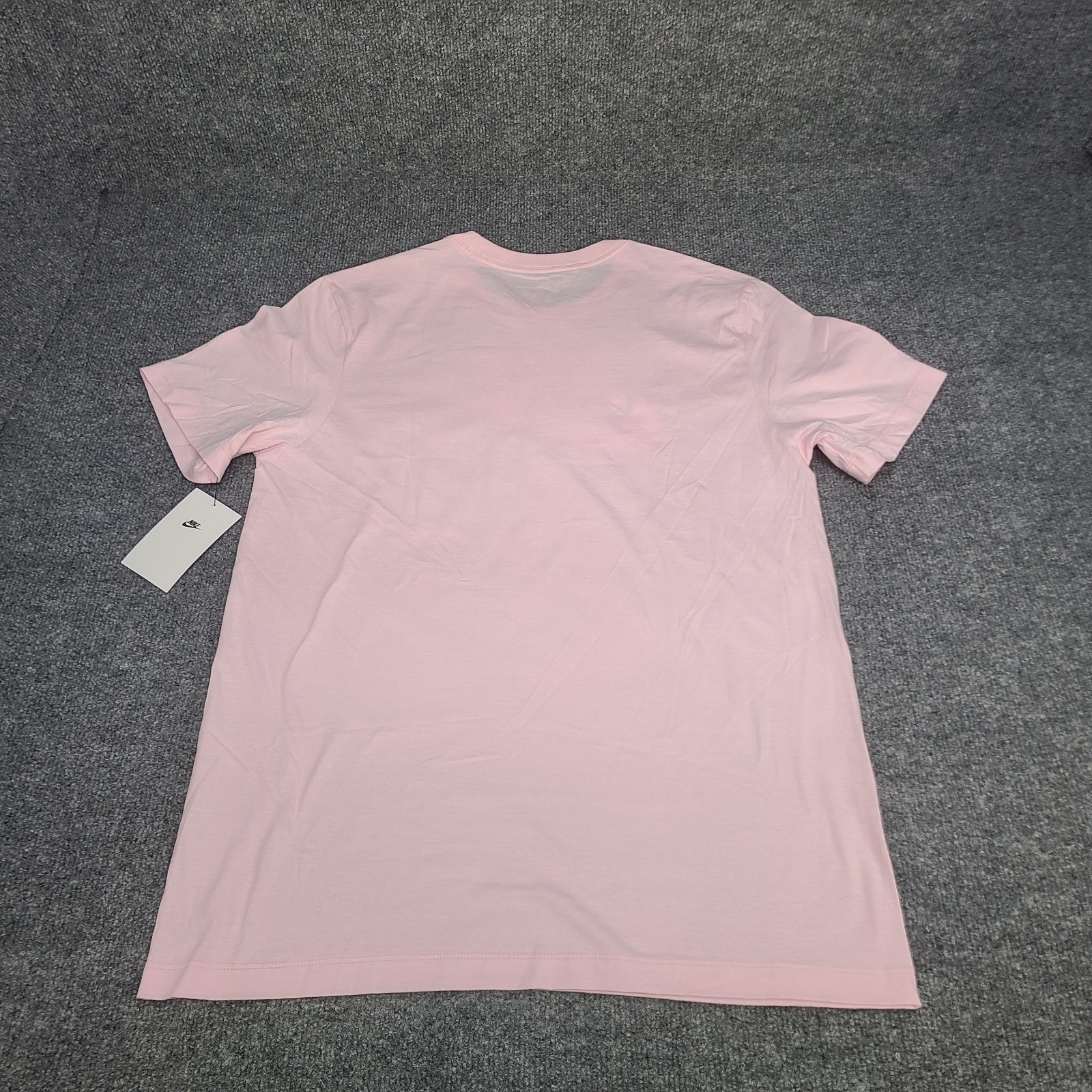 Nike Shirt Mens Medium Light Pink White Futura Logo Sportswear Cotton Tee gallery