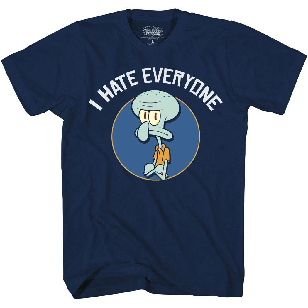 SpongeBob Squarepants Squidward I Hate Everyone T-Shirt gallery