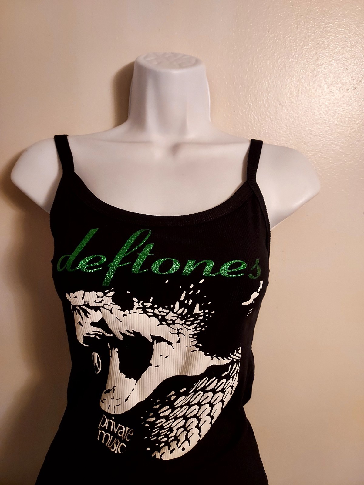 Deftones tank top Private Music Allbum Shirt Deftones Deftones Glitter Xxs -3xl gallery