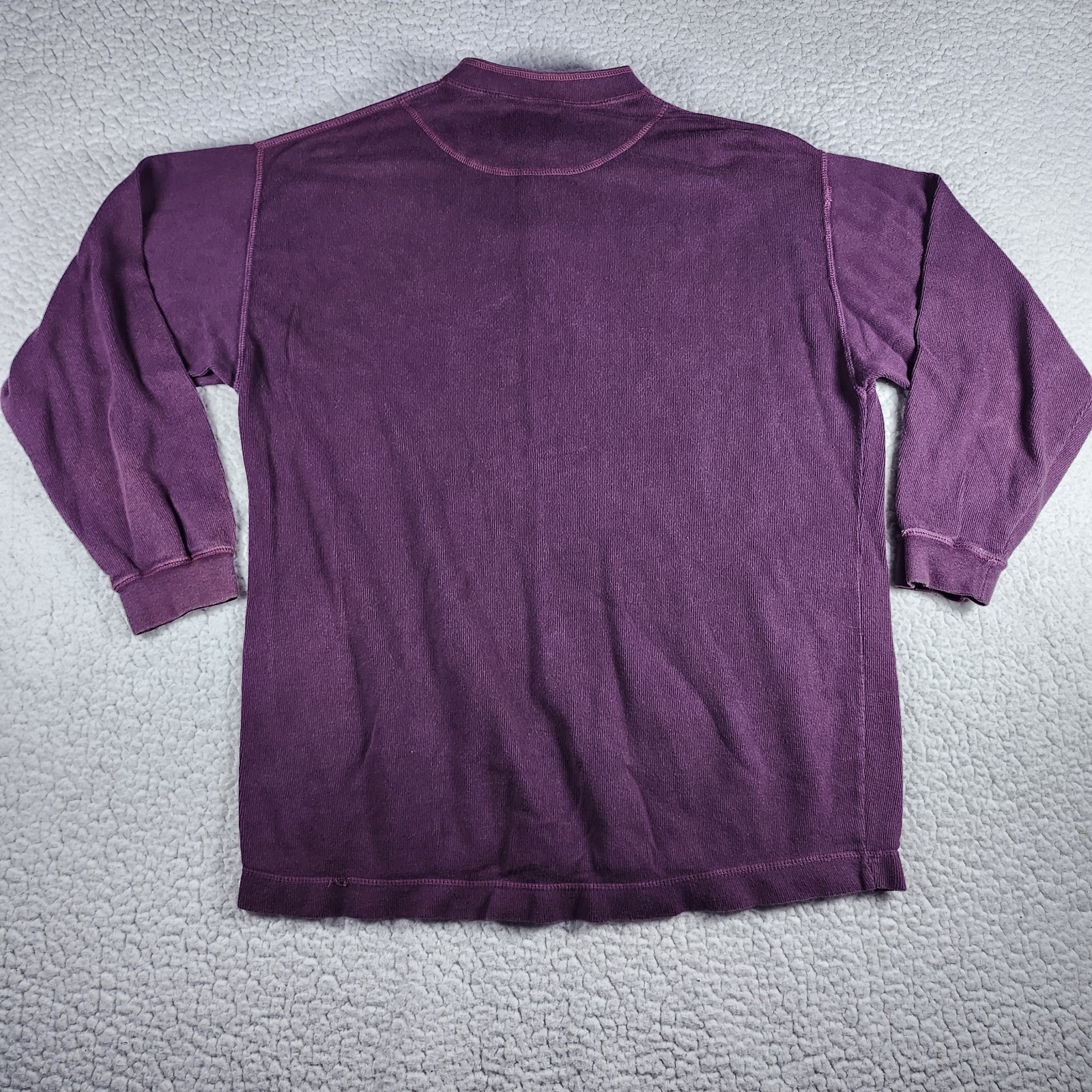 Levi's Authentic Jeanswear Mens Large Purple Thermal Henley Shirt Long Sleeve... gallery
