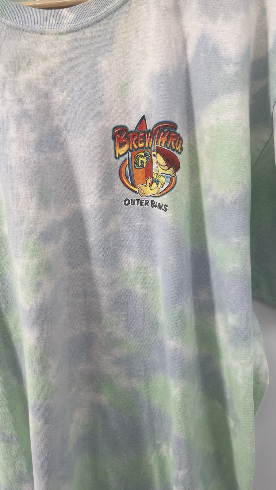 Colortone Brew Thru Outer 2020 OBX Tie-Dye Graphic T-shirt Size XL gallery