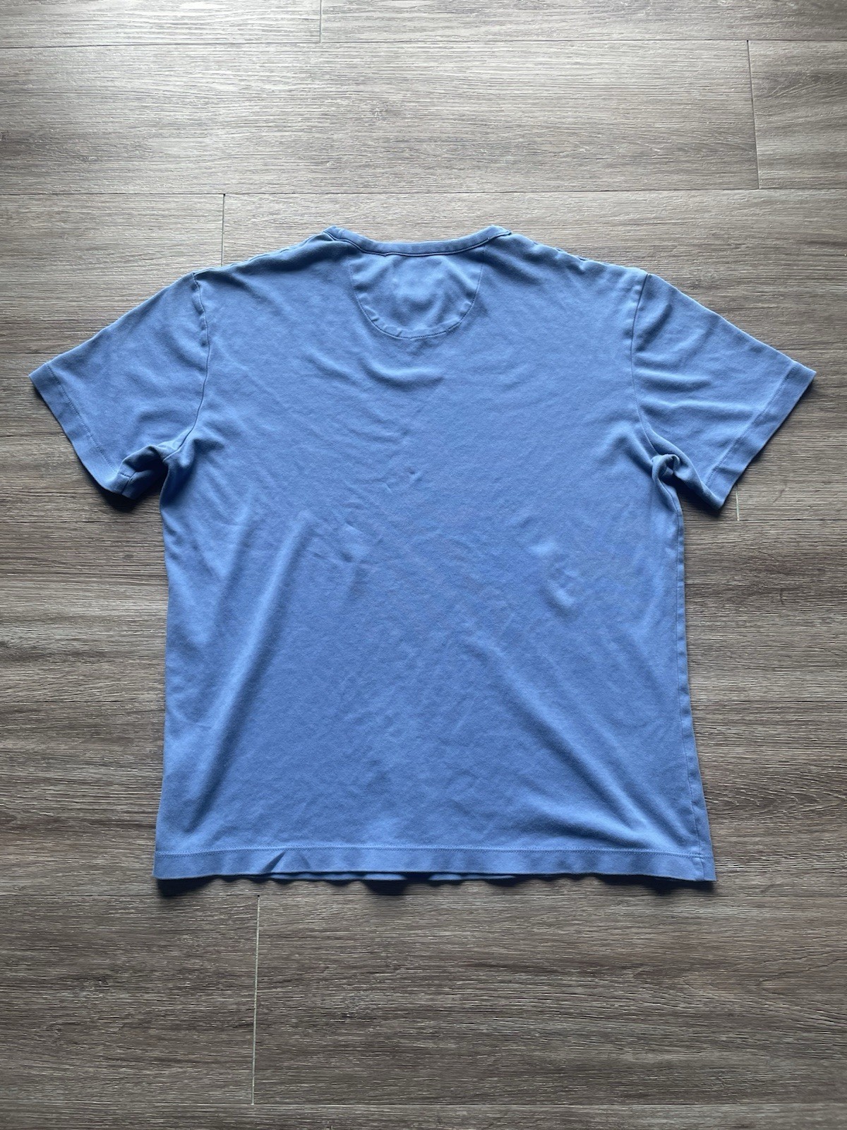 Roundtree & Yorke Supima Cotton T-Shirt Mens Size Medium Blue Luster Soft Casual gallery