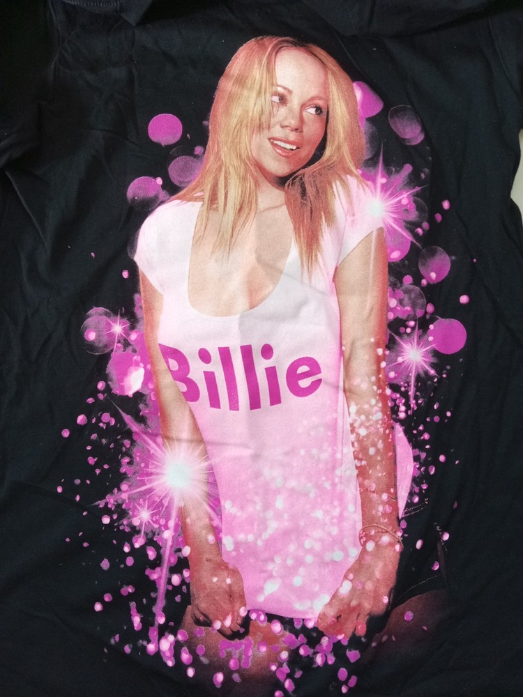 Size Medium Mariah Carey Black Billie T-Shirt NEW SEE PHOTOS