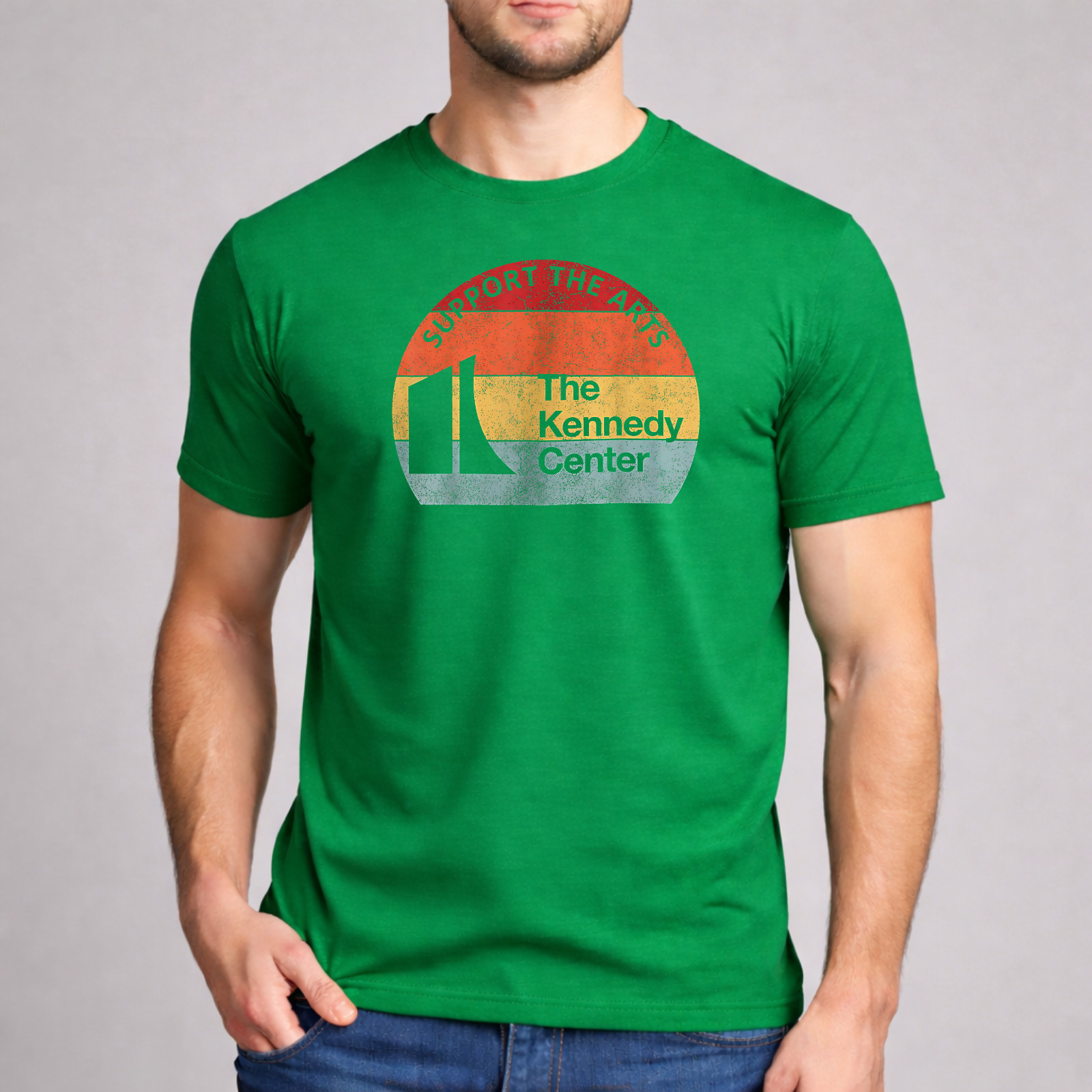 The Kennedy Center T-Shirt Support The Arts Vintage Style Souvenir Graphic Ash gallery