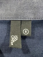 ISAORA Chambray BUTTON DOWN SHIRT SMALL Knit Back Blue Made in USA NEW w/ tags!!