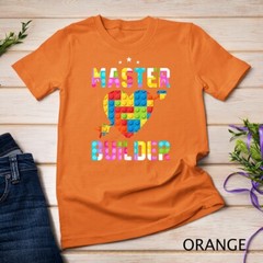 Cool Master Builder Funny Building Blocks Gift T-Shirt Unisex T-shirt