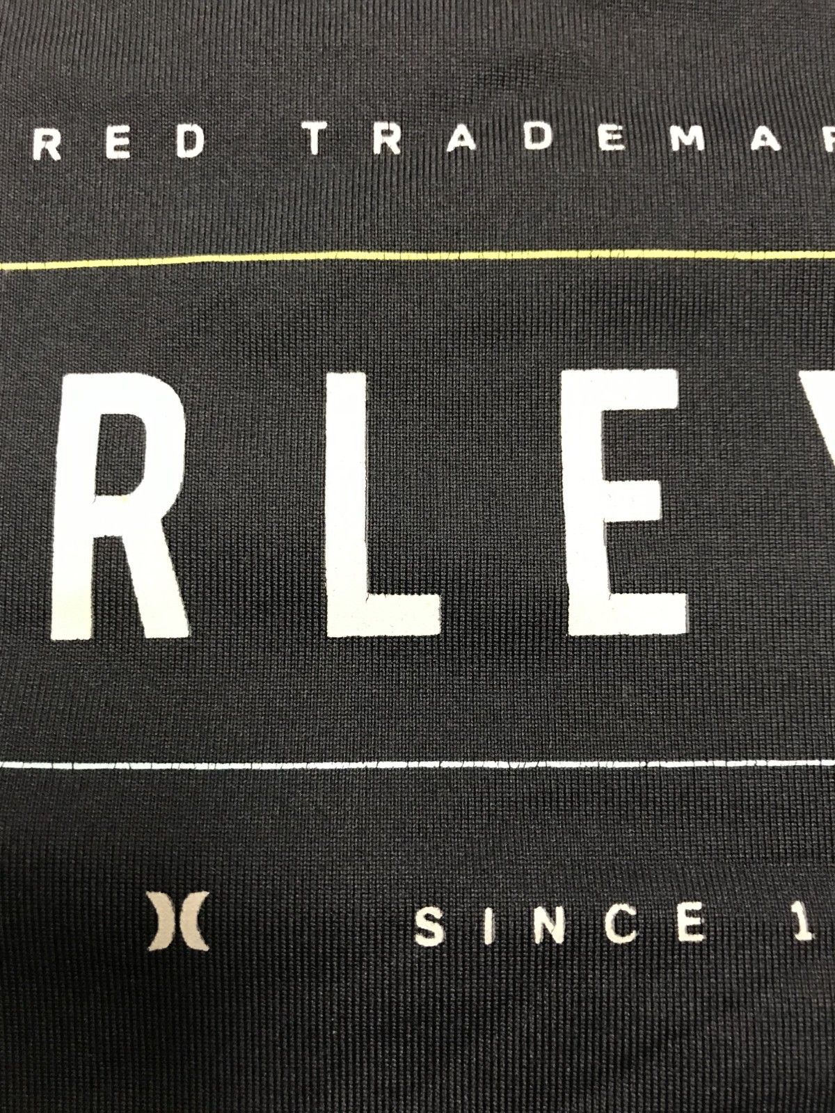 Hurley T-Shirt Mens XLarge Black Short Sleeve UPF 50 Outdoor Beach Swim Logo gallery