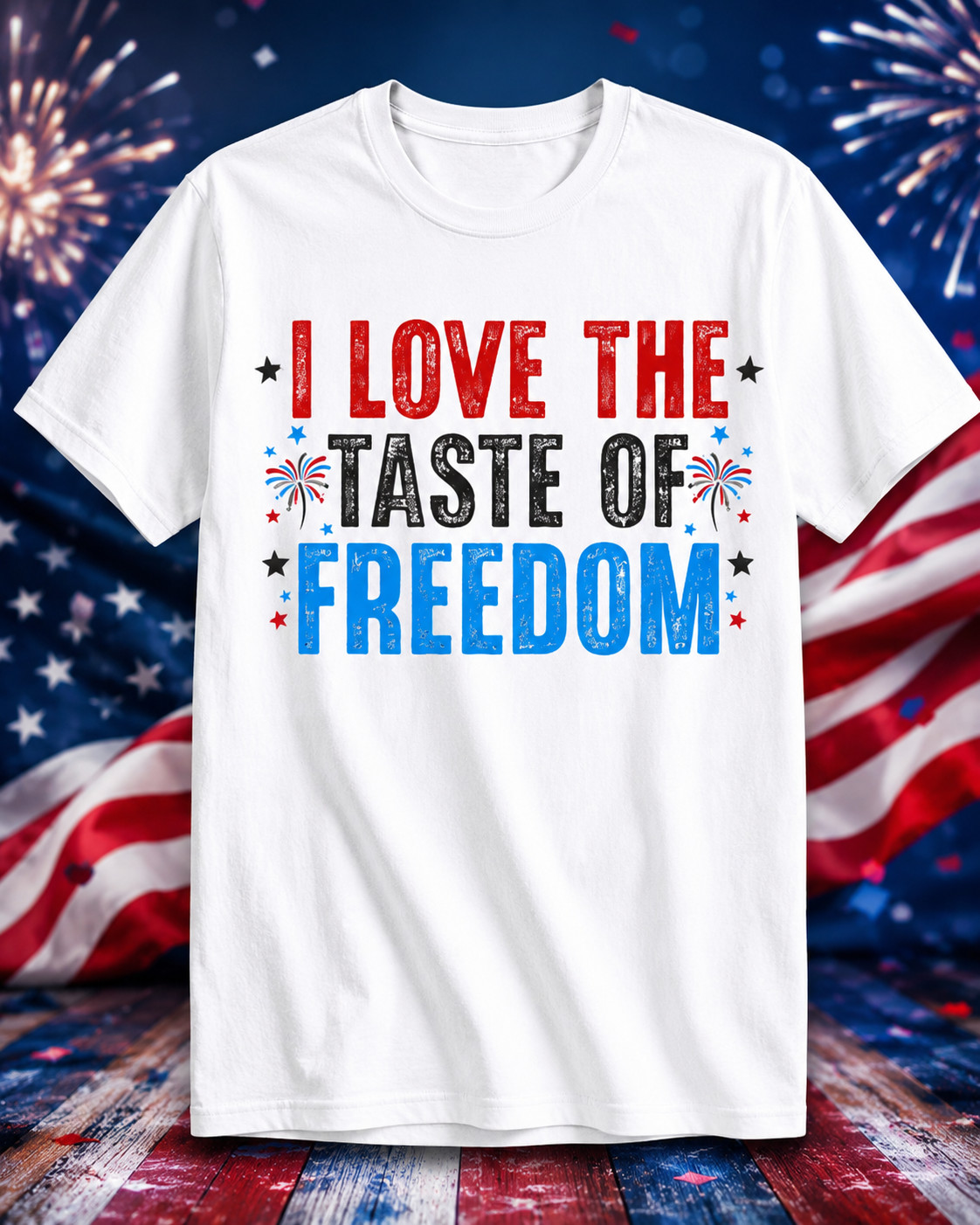 I Love The Taste of Freedom - Couples Matching 4th of July T-Shirt gallery