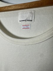 Number (N)ine — Plain Ribbed Tank Top Off-White