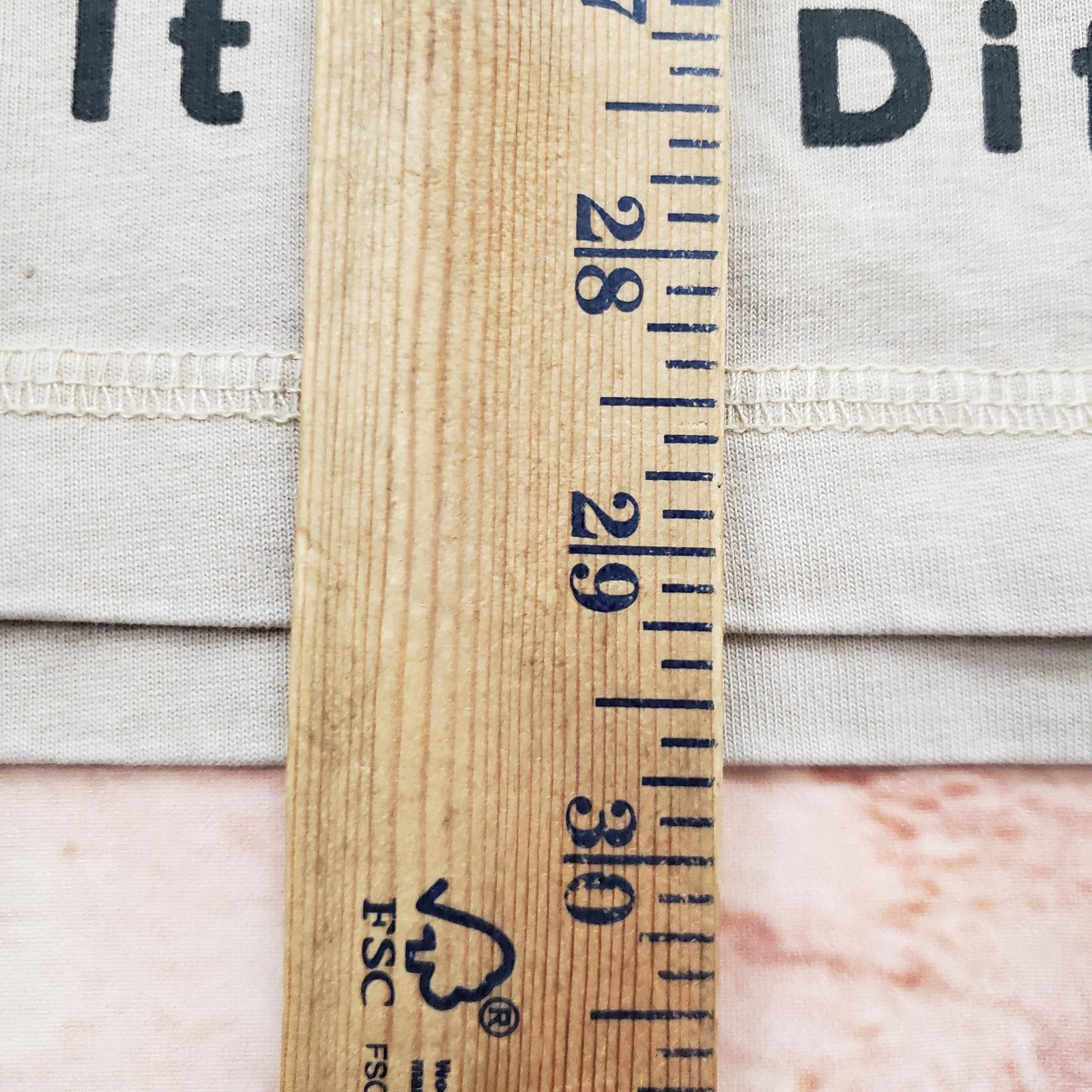 Kita Made Shirt Mens Large Beige Crewneck Let It Different Minimalist gallery