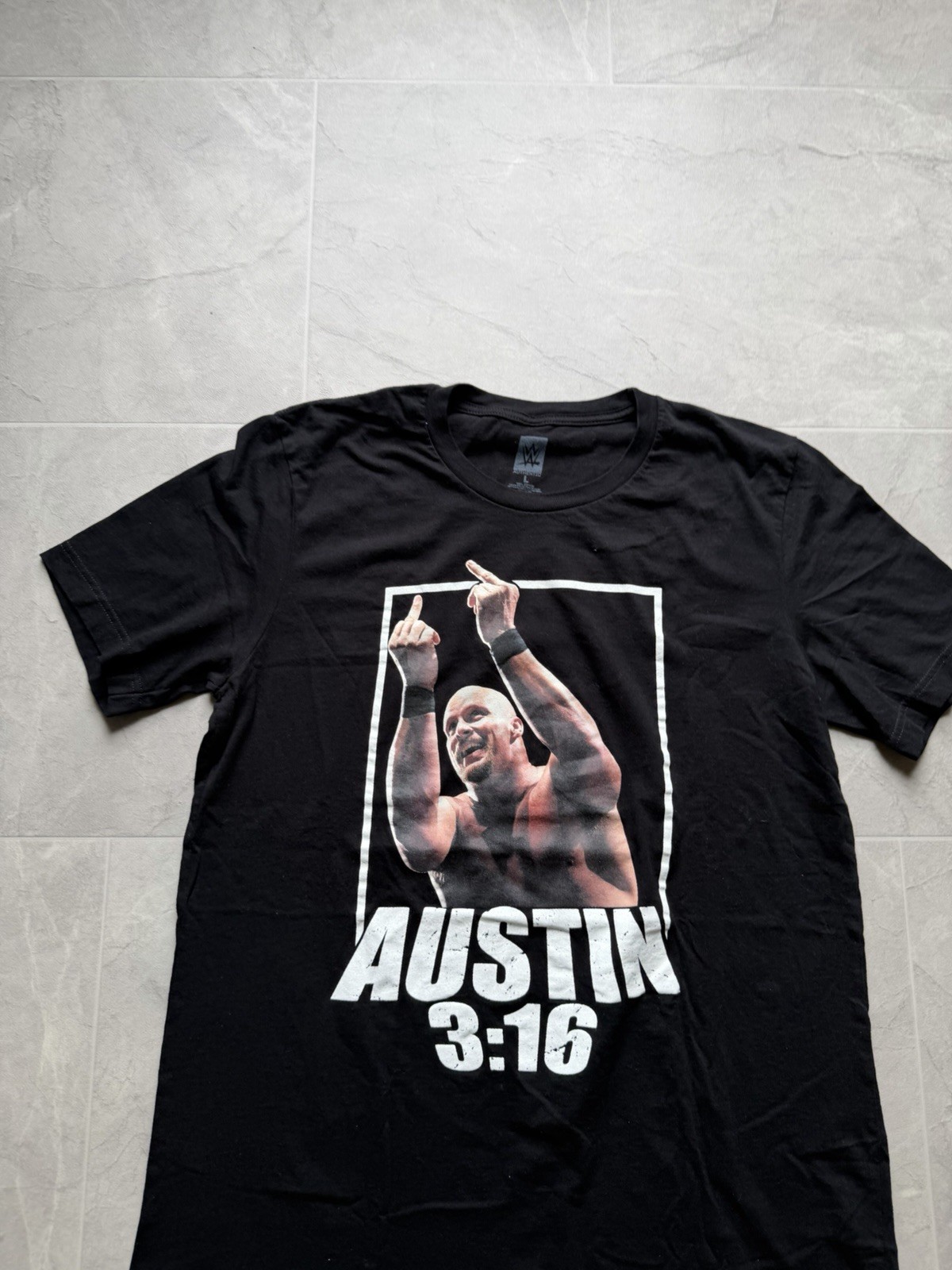 Stone Cold Steve Austin 3:16 WWE Graphic Black Tee Shirt gallery