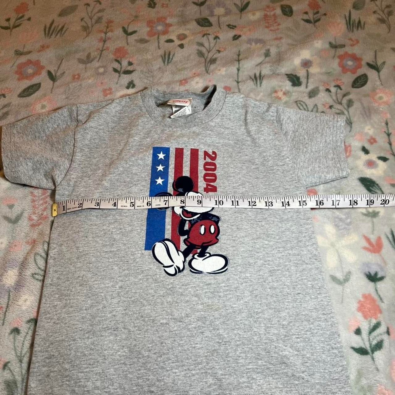 Vintage 2004 Disney Mickey Mouse T-Shirt XS Patriotic Americana 4th of July Y2K gallery