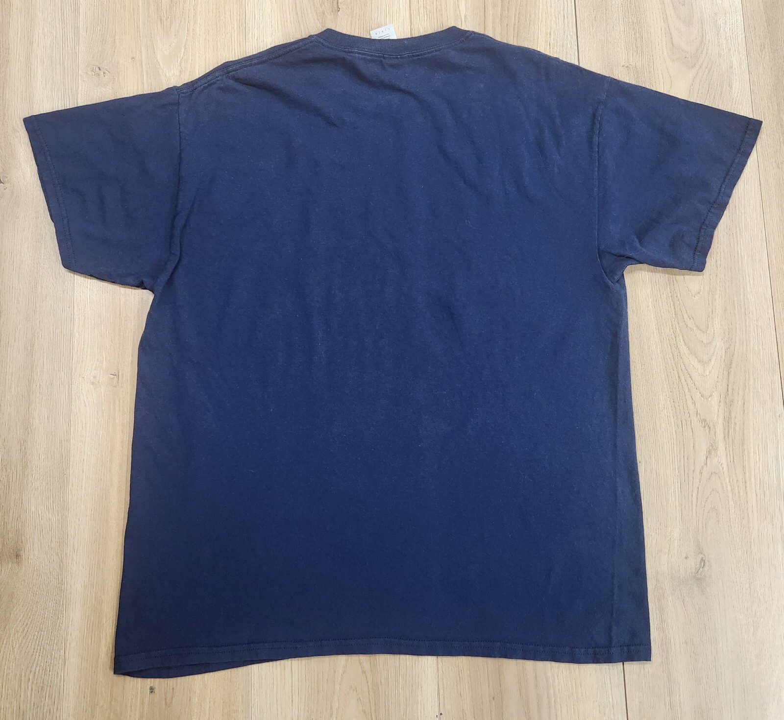 "World's Okayest Fisherman" Print Mens Large T-Shirt, Navy Blue, Fishing Humor gallery