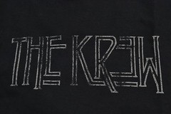 Kr3w Krew REMAINS Black Grey Distressed Screenprint Short Sleeve Men’s T-Shirt
