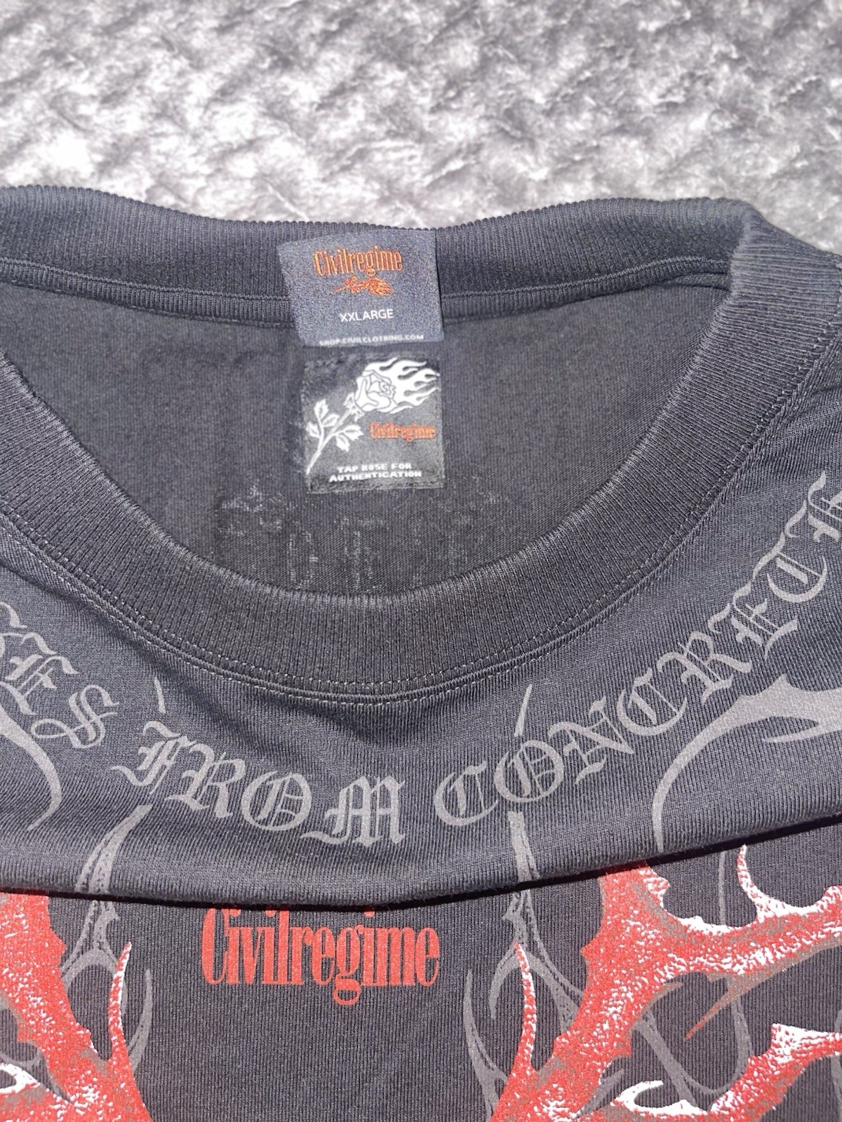 Civil Regime Bleach Koga T-Shirt Black Red White Size 2XL gallery